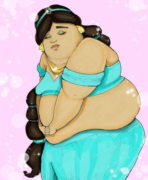 Princesas da Disney Obesas