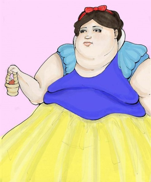 Princesas da Disney Obesas