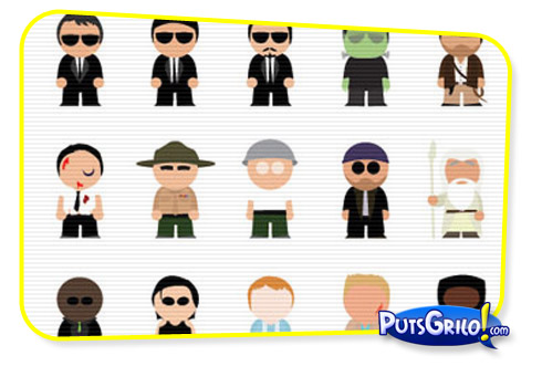 Cinema: Personagens Transformados em Ícones Estilo South Park