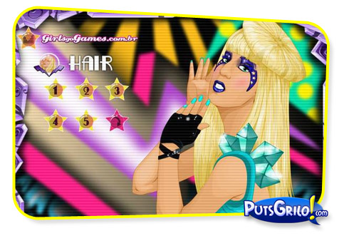Visual da Lady Gaga: Jogo Online Grátis