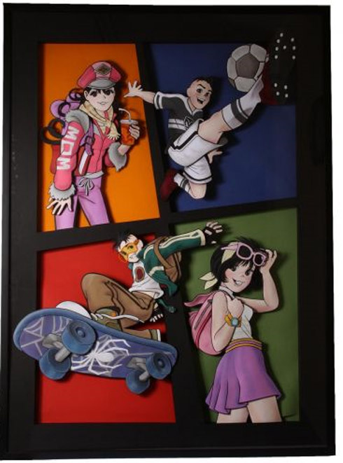 Esculturas 3D de Personagens de Mangá
