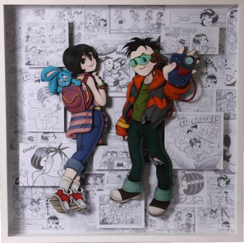 Esculturas 3D de Personagens de Mangá