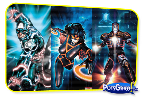 Heróis da Marvel como Personagens de Tron: O Legado