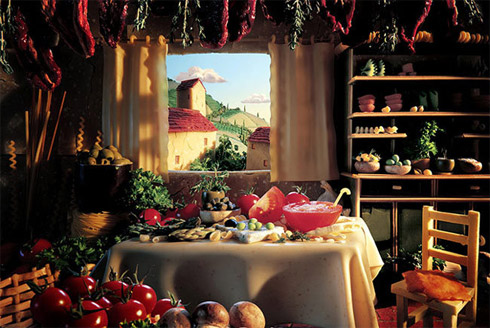 Paisagens Incríveis Recriadas com Comida