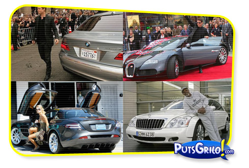 Celebridades de Hollywood e seus Carros