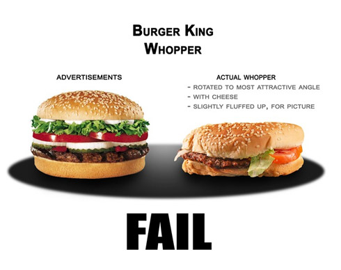 Fail: Propagandas de Fast Food