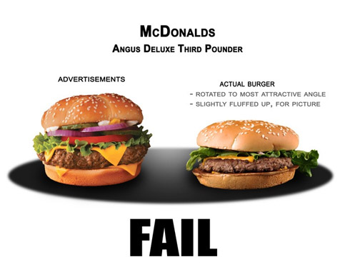 Fail: Propagandas de Fast Food