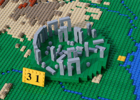 Lego Transformado em Miniatura da Europa