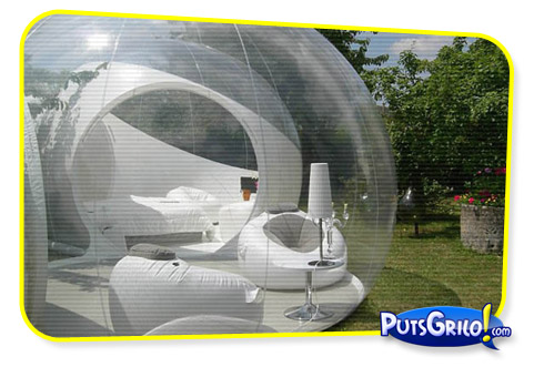 Design: Tenda Inflável Transparente para Camping