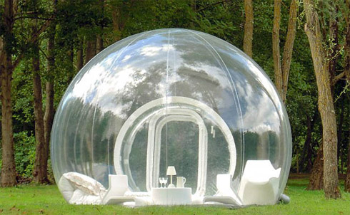 Design: Tenda Inflável Transparente para Camping