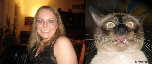 Fotos de Pessoas e Animais Gêmeos