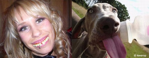 Fotos de Pessoas e Animais Gêmeos
