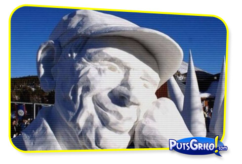Esculturas e Bonecos de Neve Incríveis