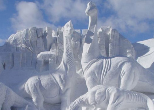 Esculturas e Bonecos de Neve Incríveis