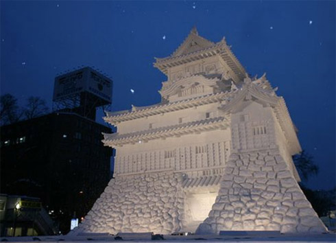 Esculturas e Bonecos de Neve Incríveis