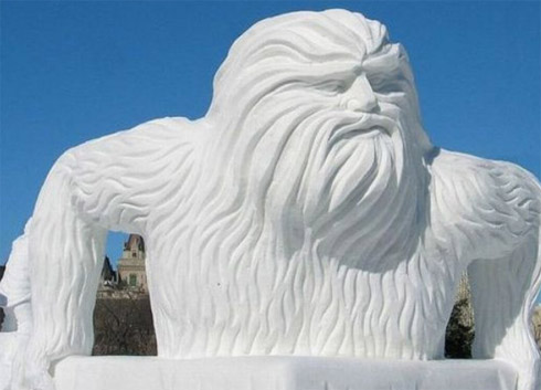 Esculturas e Bonecos de Neve Incríveis