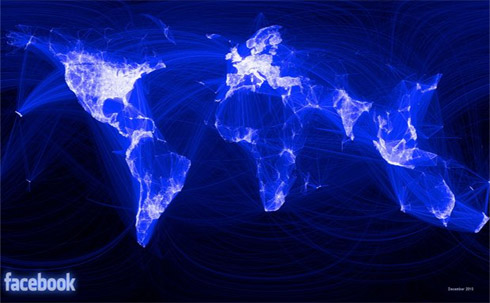O Mapa Mundi do Facebook