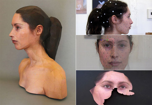 Incríveis Retratos em 3D Feitos de Papel