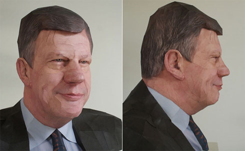 Incríveis Retratos em 3D Feitos de Papel