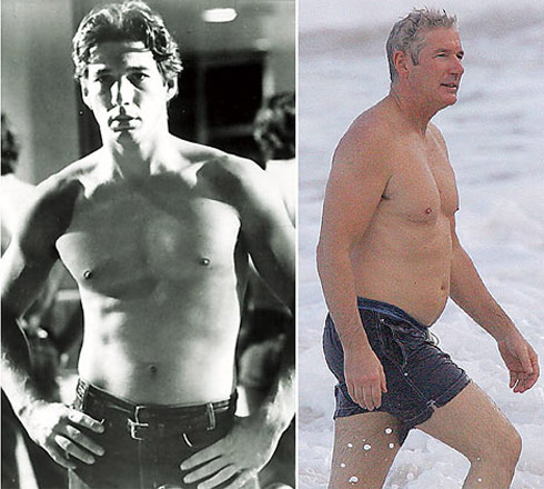 Celebridades Galãs de Cinema: Antes e Depois