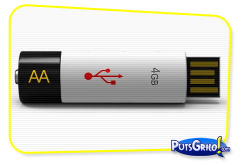 Pendrive que Funciona Como Pilha USB