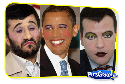 Photoshop: Políticos Famosos Com Maquiagem