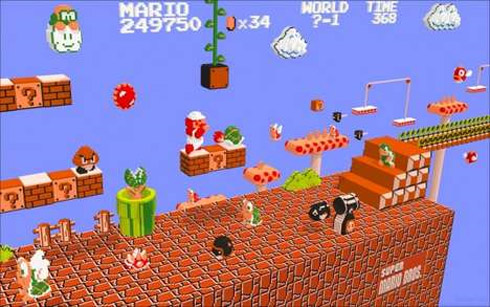 Video Games Retro em 3D