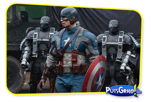 Filme Capitão América: Fotos de Chris Evans no Uniforme Completo