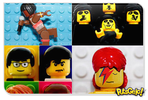 Discos famosos em forma de Lego