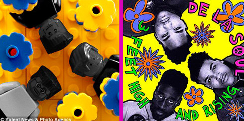 Discos famosos em forma de Lego
