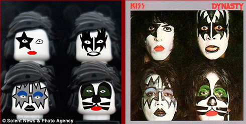 Discos famosos em forma de Lego