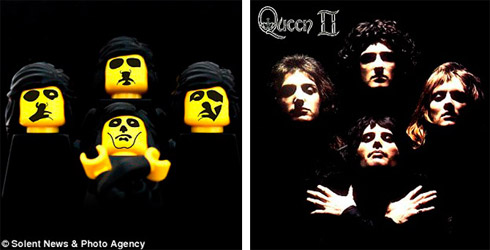 Discos famosos em forma de Lego