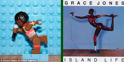 Discos famosos em forma de Lego