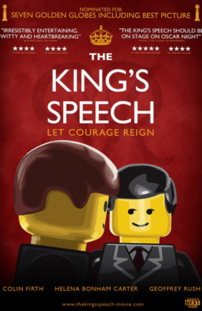 Oscar 2011: Filmes com cartazes transformados em Lego