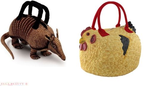 bolsa estranha tatu e galinha