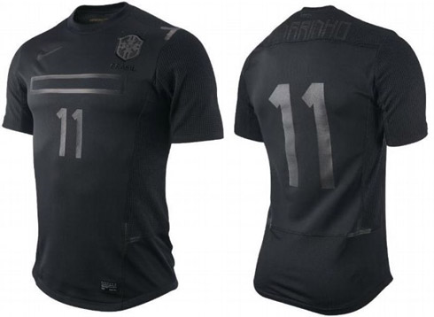 A camisa preta da Seleção Brasileira de Futebol