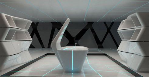 Móveis com design inspirado no filme Tron