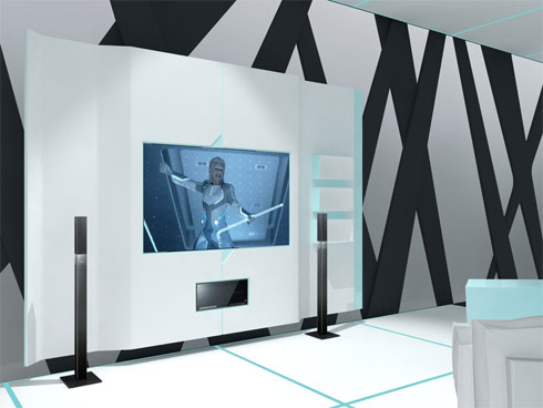 Móveis com design inspirado no filme Tron