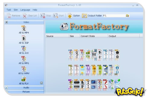 Download Grátis: Converter vídeos com o Format Factory