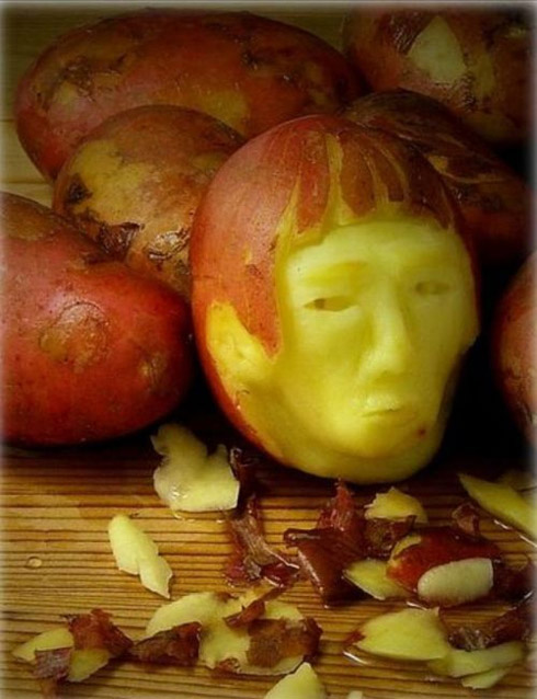 Arte e escultura com alimentos