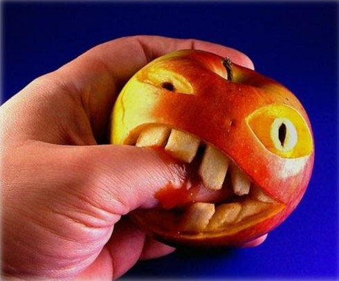 Arte e escultura com alimentos