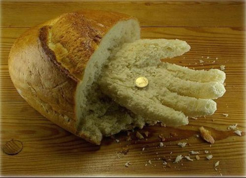 Arte e escultura com alimentos