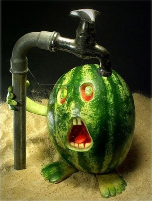 Arte e escultura com alimentos