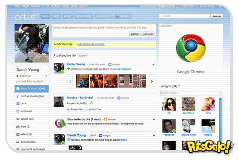 Orkut: Rede social ganha novo visual
