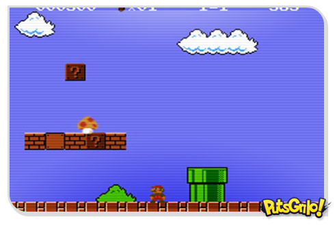 Super Mario Bros com efeitos sonoros modernos