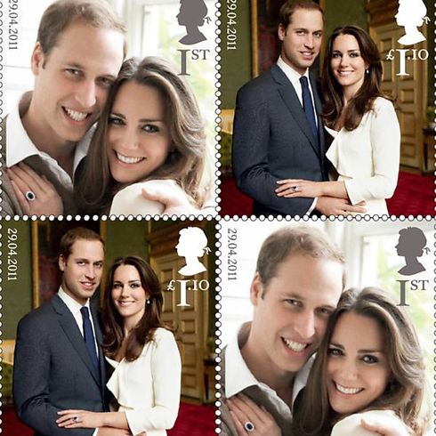 selo comemorativo casamento príncipe william e kate
