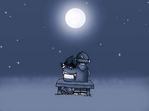 apaixonados amor lua cheia