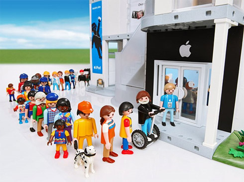 Loja da Apple em versão Playmobil