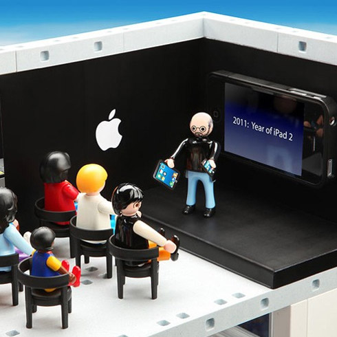 Loja da Apple em versão Playmobil