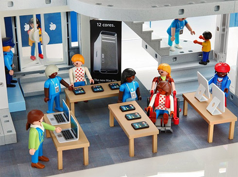 Loja da Apple em versão Playmobil